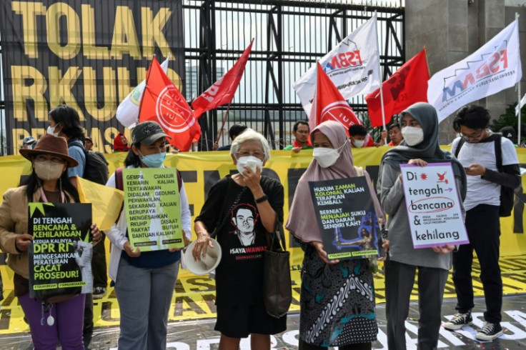 Rights groups have protested against Indonesia's move to outlaw pre-marital sex