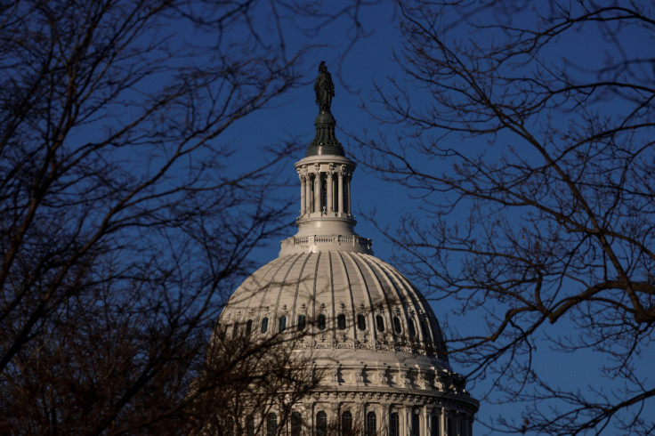 A view of the U.S. Capitol building as the sunrises in Washington