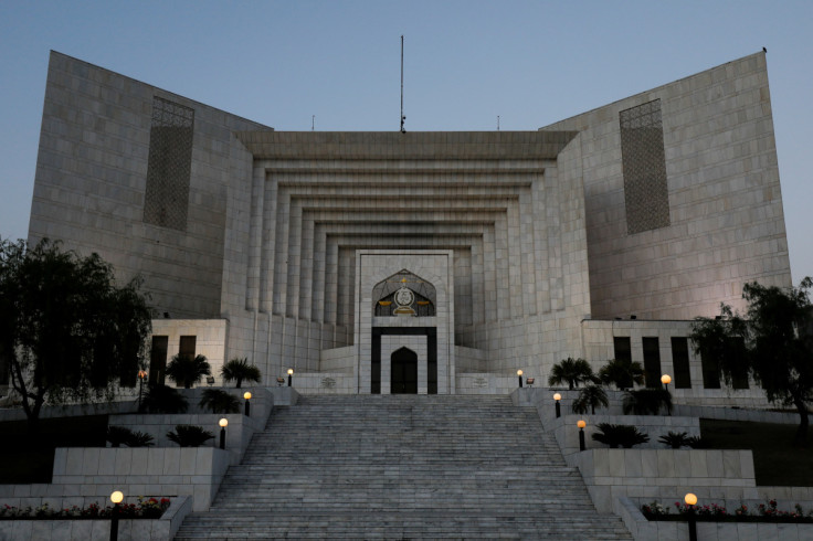 A general view of the Supreme Court of Pakistan building at the evening hours, in Islamabad