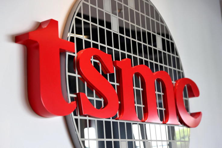 Logo of Taiwan Semiconductor Manufacturing Co (TSMC), in Hsinchu