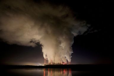 Smoke and steam billows from Belchatow Power Station