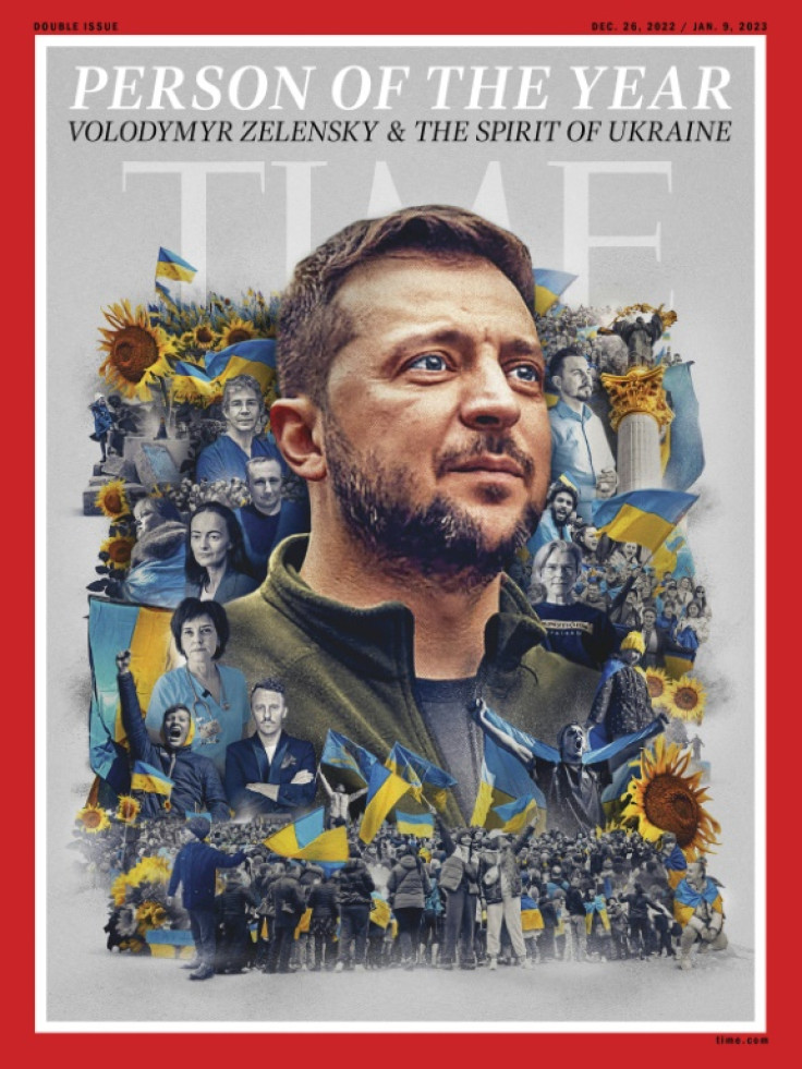 Time magazine named Ukranian President Volodymyr Zelensky as its 2022 Person of the Year