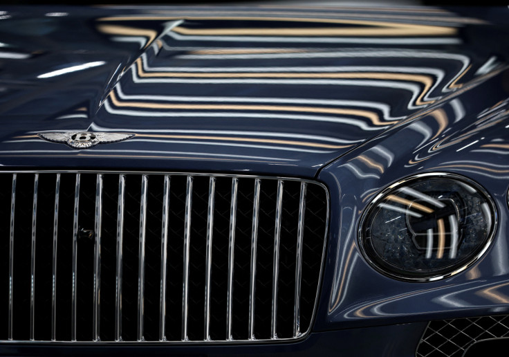 A Bentayga SUV awaits final inspection on the Bentley production line at their factory in Crewe