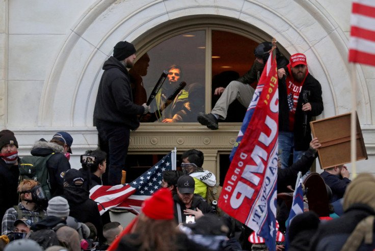 The U.S. Capitol Building is stormed by a pro-Trump mob on Jan. 6, 2021
