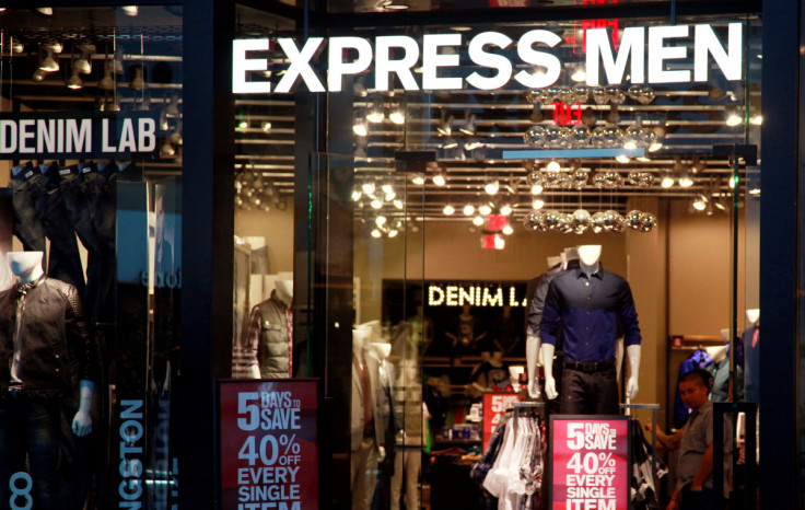 Customers are seen inside the Express store in Broomfield