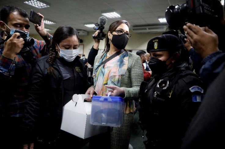 Former Guatemalan Vice President Roxana Baldetti attends a hearing in Guatemala City