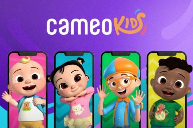 An undated handout image shows characters from Moonbug's kids' franchises "Blippi" and "CoComelon" as part of the promotion campaign for the launch of Cameo Kids
