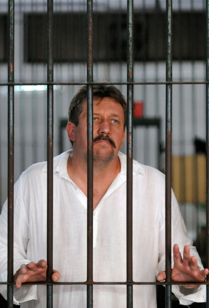Russian arms trafficker Victor Bout seen in 2008 in a detention center in Bangkok