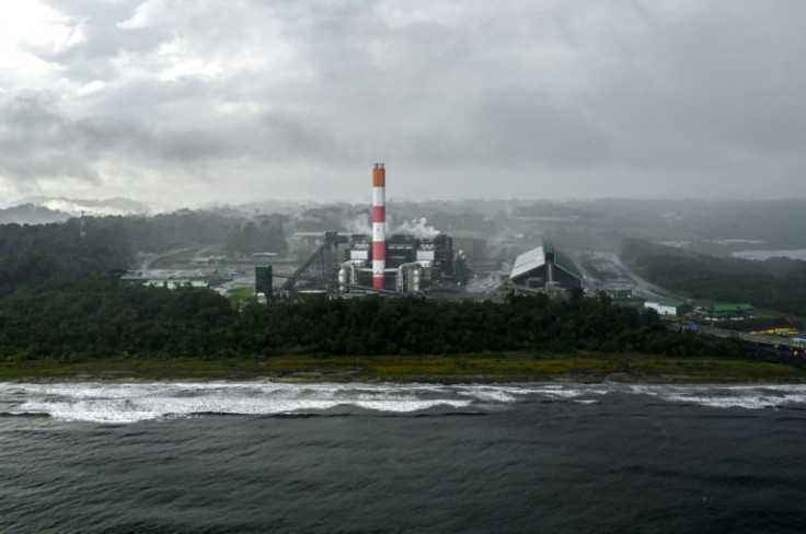 The copper mine in Donoso, as seen from the air, in December 2022