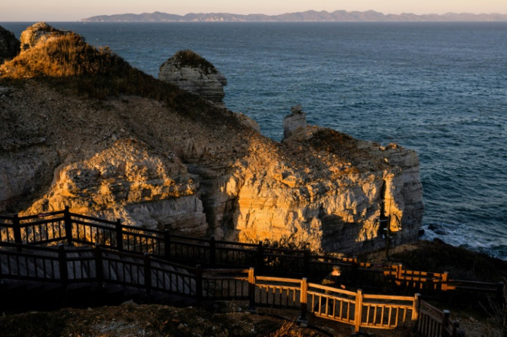 The ferry to the island takes a roundabout route to make it less vulnerable to North Korean attack