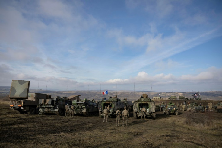 Armoured vehicles and infantry have been working together in the NATO exercises