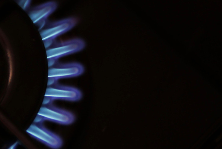 A gas burner is pictured on a cooker in a private home in Bordeaux