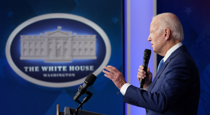Biden speaks about the economy at the White House in Washington