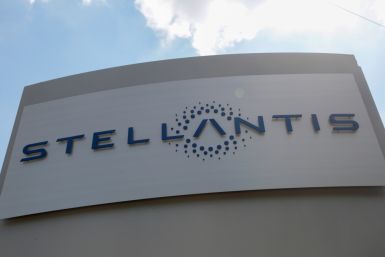 A Stellantis sign is seen outside its headquarters in Auburn Hills,