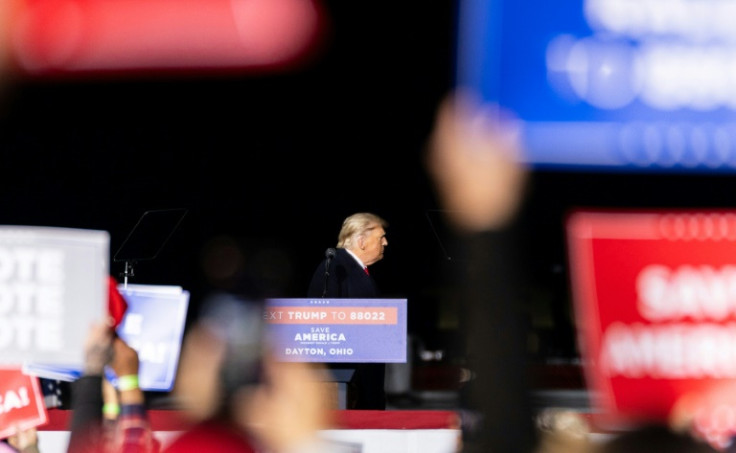 Former president Donald Trump at a rally in Ohio in November 2022