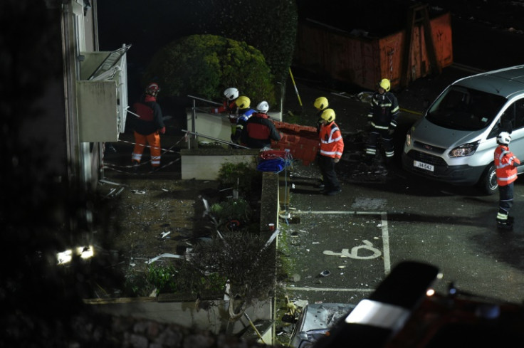 Rescuers worked through the night after the explosion in Jersey's capital