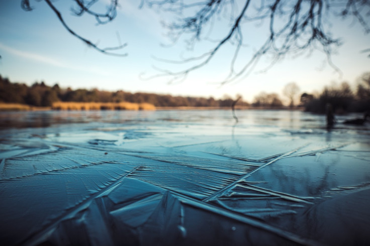 Frozen lake