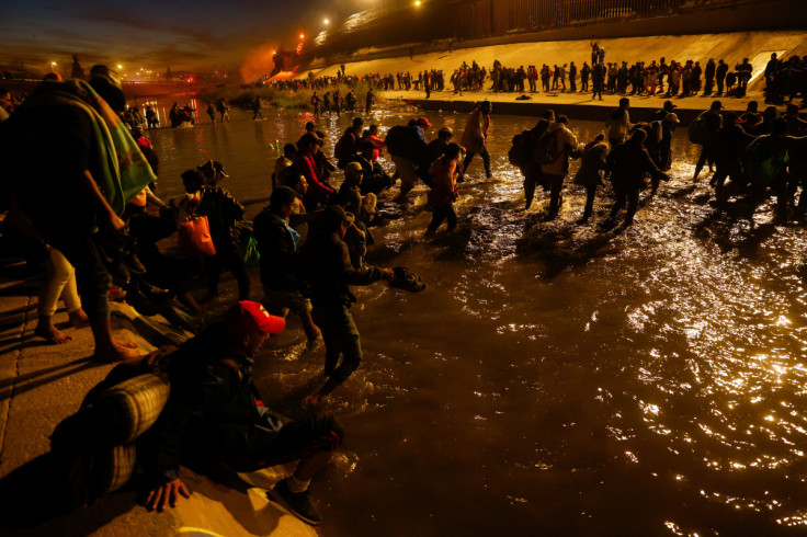 Migrants, mostly from Nicaragua, participate in a caravan to reach the U.S., to request asylum, in Ciudad Juarez