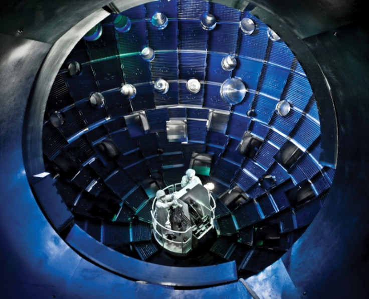 The US National Ignition Facility (NIF), the interior of which is seen here in July 2008, has reportedly achieved a fusion reaction that produces more energy than was put into it