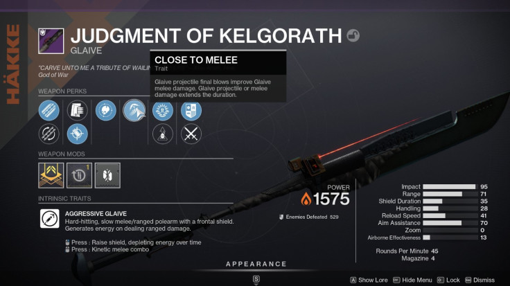 Destiny 2 - Kelgorath glaive