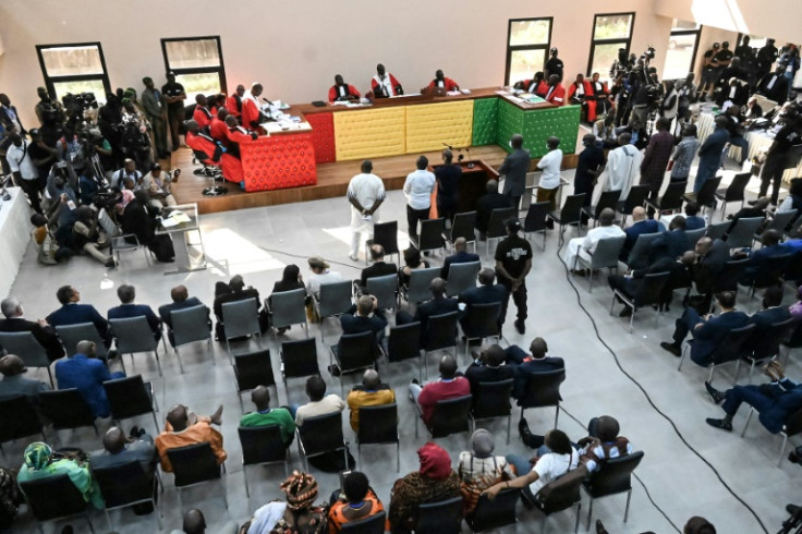 The trial is taking place in a purpose-built courtroom in Conakry
