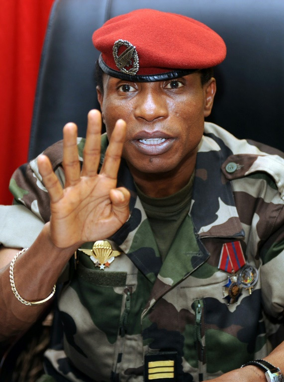Camara, pictured in his office three days after the 2009 massacre