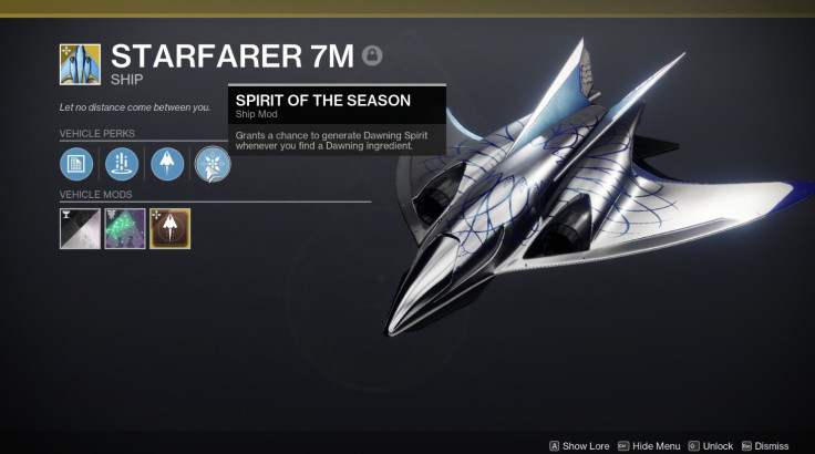 Destiny 2 Starfarer 7M ship