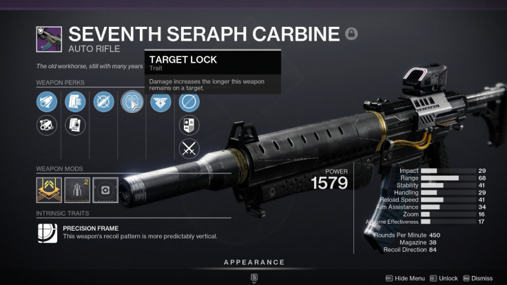 Destiny 2 Seventh Seraph Carbine