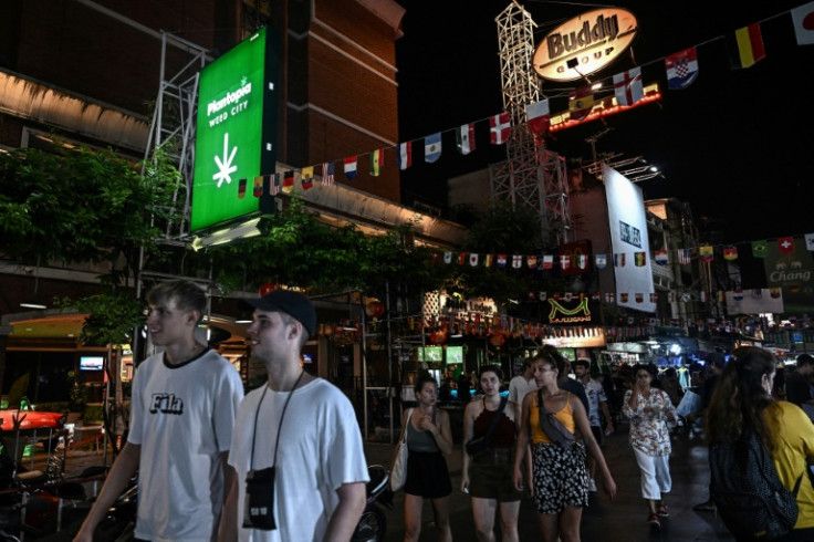 Never known for its restraint, Bangkok's backpacking and binge drinking hotspot Khaosan Road has fully embraced the cannabis business