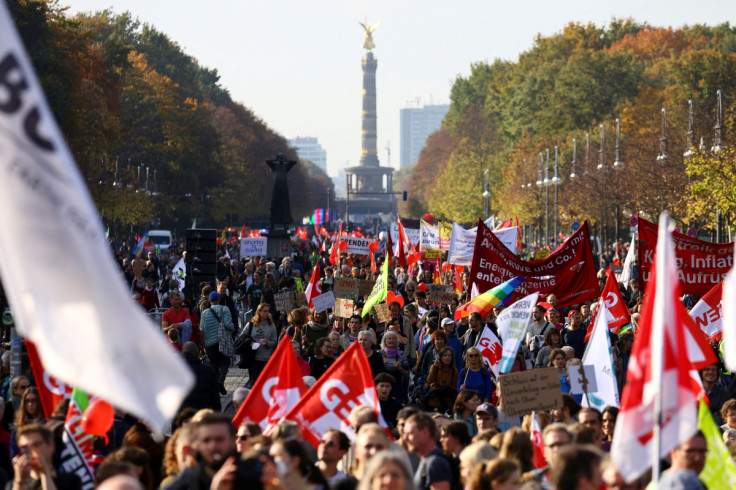 Protest to promote energy independence from Russia, in Berlin