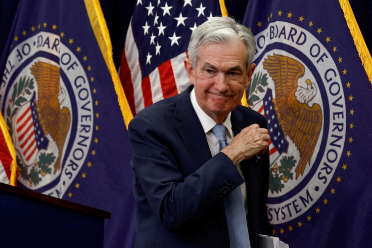 Federal Reserve Board Chair Jerome Powell holds a news conference in Washington