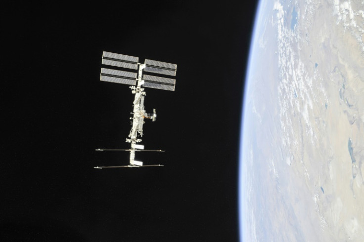 The International Space Station photographed from a Soyuz spacecraft in November 2018