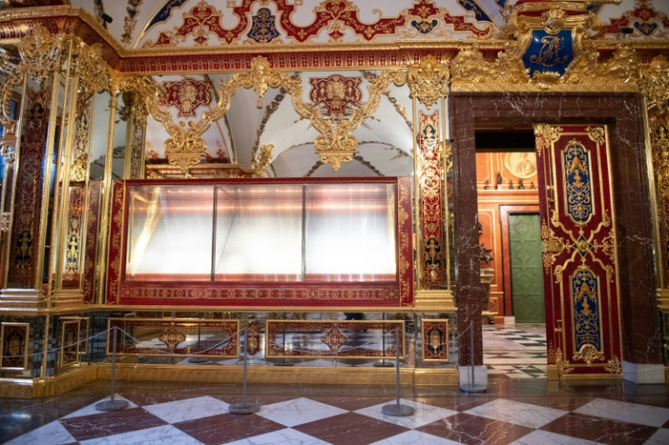 Items were snatched from the state museum showcases in an audacious heist