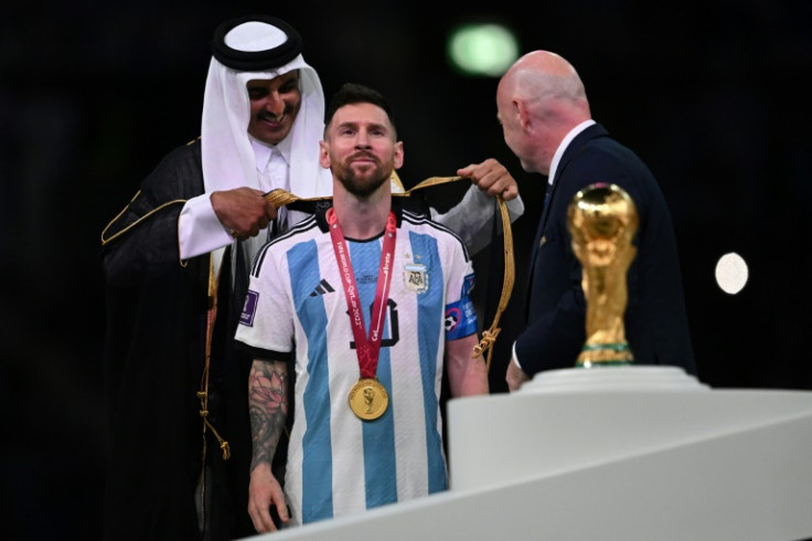 One of the final images from the World Cup was Qatar's emir putting a traditional Arab cloak over Argentina star Lionel Messi