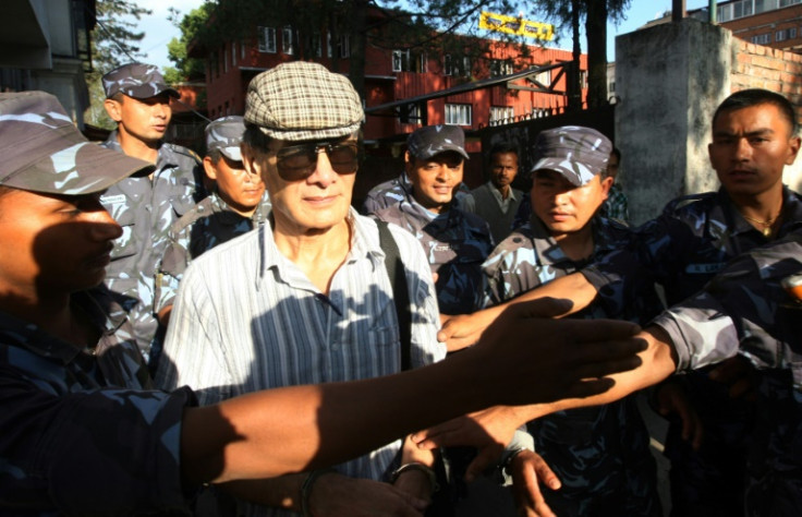 Serial killer Charles Sobhraj (C), seen here in 2011, is set to be released from a prison in Nepal and then deported to France
