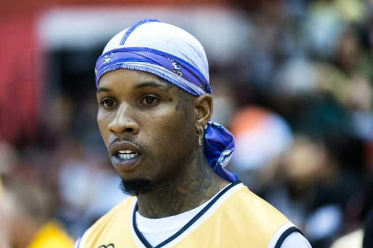 Rapper Tory Lanez, pictured in April 2022, has been convicted of assault with a semiautomatic firearm, among other charges, over the shooting of Megan Thee Stallion