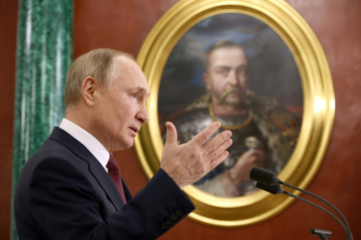 Russian President Vladimir Putin blasted the West for trying to tear apart Russia
