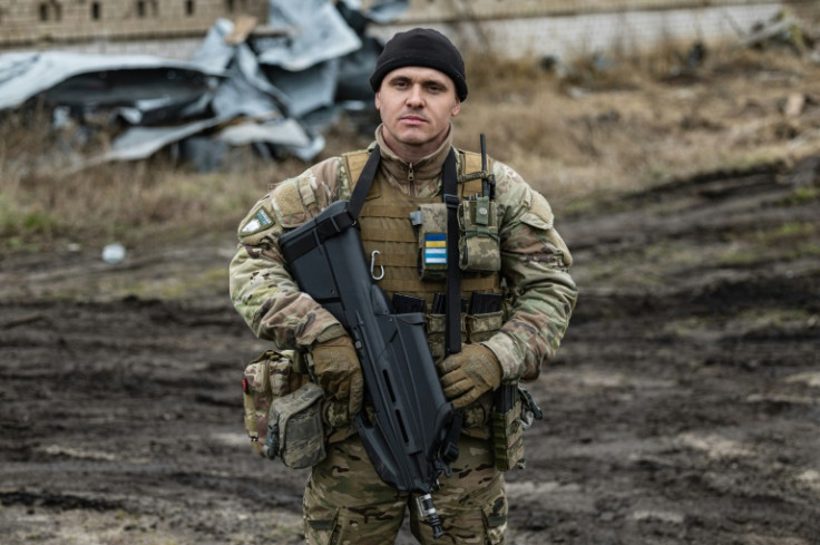 A man who goes by the call sign "Tikhiy", or "Silent", is married to a Ukrainian he met in Russia, where they lived with their two children