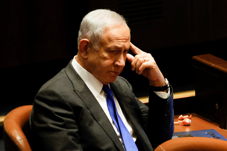 Israeli designate Prime Minister Benjamin Netanyahu attends a session at the plenum at the Knesset, Israel's parliament in Jerusalem