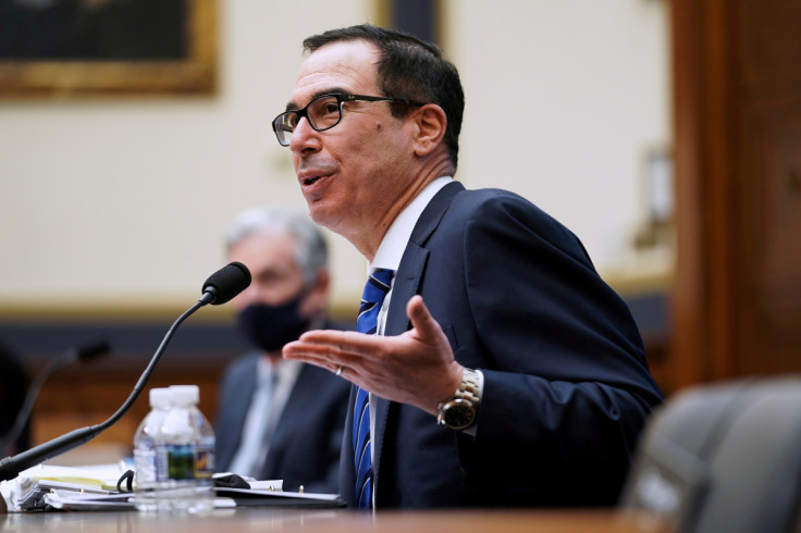 U.S. Treasury Secretary Steven Mnuchin speaks during a House Financial Services Committee hearing in Washington