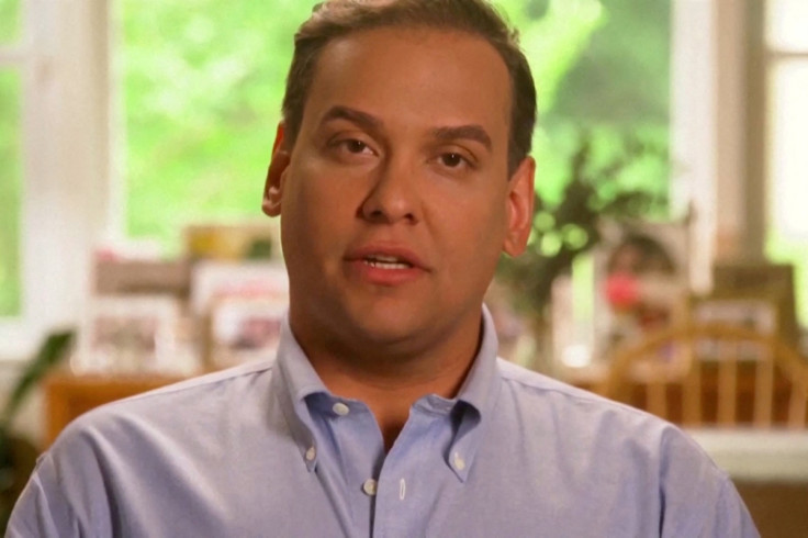 U.S. Representative-elect George Santos appears in an undated still image from a political campaign video