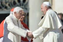The unique decision to accommodate both a pope and his predecessor within the tiny city state provoked surprise