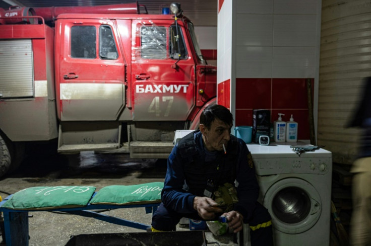 The fire station in central Bakhmut servers a city caught in the heart of bitter fighting