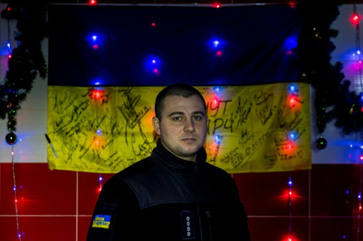 It's too dangerous to have too many firefighters in one place, says the station's deputy chief, Nikita Nedylko