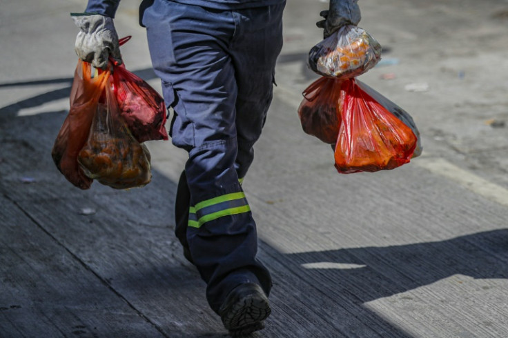 Residents of La Pintana leave out fruit and vegetable scraps to be collected by municipal workers for the community's recycling project