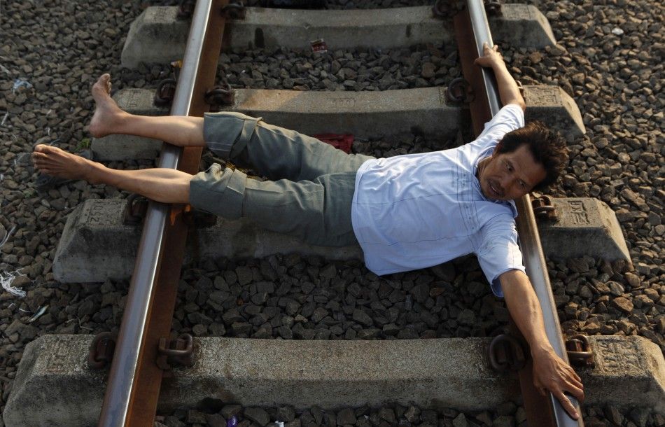 Health cure on Railway tracks Pictures
