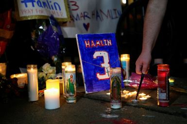 Buffalo Bills supporters held a prayer vigil for Bills safety Damar Hamlin outside the Cincinnati hospital where he remained in critical condition in the intensive care unit