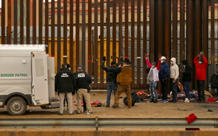 Migrants seeking asylum in the United States turn themselves in to Border Patrol agents from the El Paso Sector after crossing the Rio Grande from Ciudad Juarez