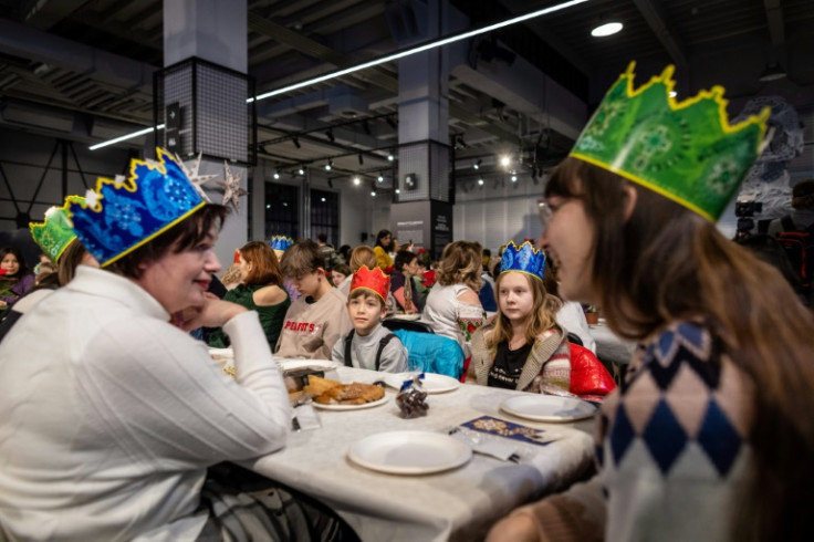 Paper crowns are typical of Polish Christmas celebrations for the Three Kings feast day