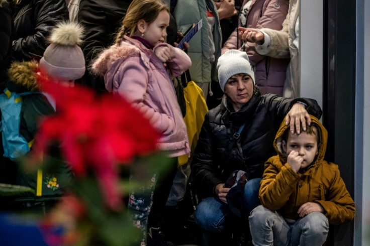 The Christmas Eve meal was organised by the Ukrainian House, a non-governmental group that has helped refugees settle in Poland